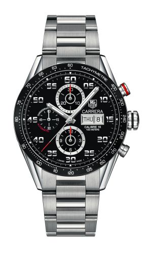 TAG Heuer Carrera Calibre 16 Day Date 43 Stainless Steel / Black / Bracelet